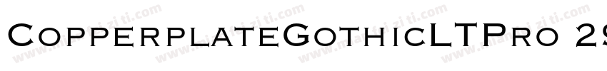 CopperplateGothicLTPro 29BC字体转换